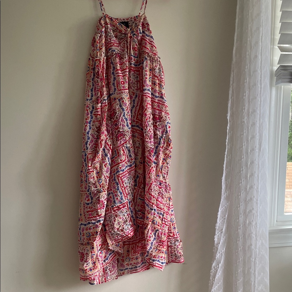 Vici Floral Pink and Blue Dress